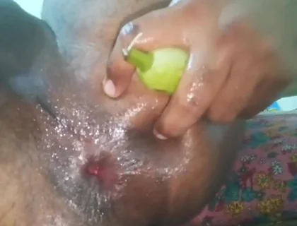 Sissy Gay Bitch Ass Fuck with Cucumber