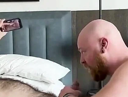 Hairy Stepdaddy Bear Breeds Me Good on the Bed, and Then up Against the Hotel Window