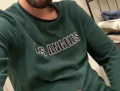 Hot Stepdaddy Jerking off in Bathroom