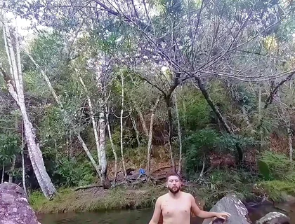 I Went to the Waterfall and Showed off Before Someone Came and Caught Me.