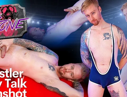Wrestler Dirty Talk Cumshot