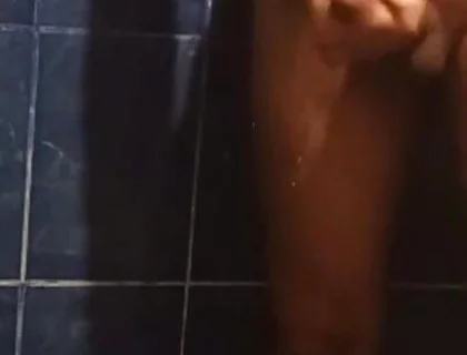 Stroking in the Shower - Tall Tatted Peruvian