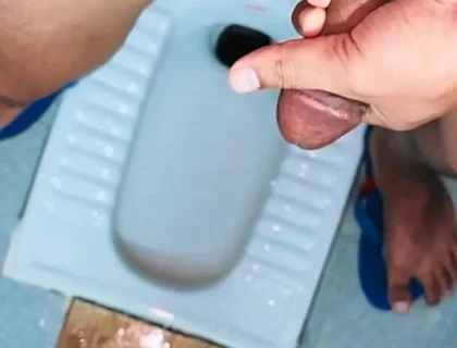 Desi Village Boy Cum Desi Bathroom