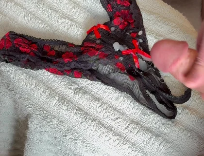 Cum on Wife’s Panties 11