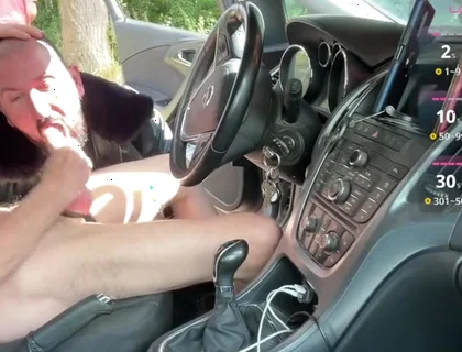 Three hungry share my big thick cock at a crusing spot