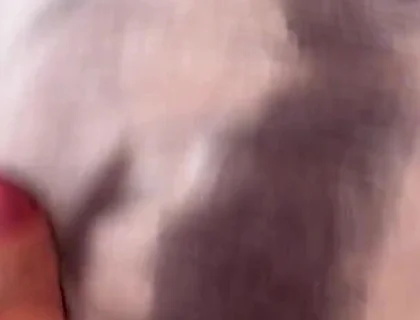 Masturbation with a Dick on a Pillow and Freehands Cum