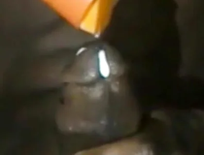 Passionately Stroking My BBC Cumming Hard