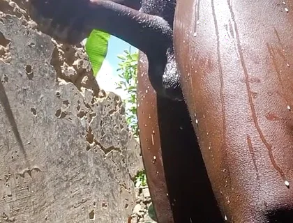 Teenfidelity Sexy Black Man Masturbating with High Intensity to Cum