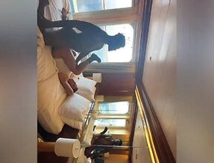 Sucking Dick Outside On Cruise Balcony Then Inside To Get My Ass Filled With A Huge Load!