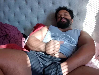 BBC Stepdaddy Cums with a Mini Vibrator in His Ass