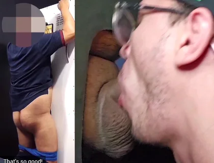 Straight, Married and Uncut App Driver Was Near Gloryhole and Decided to Relieve Himself!