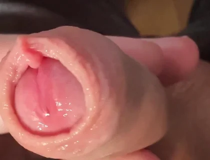 Play with My Little Cock and the Long Foreskin (slow Motion)