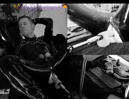 Rubber Halloween Black N White