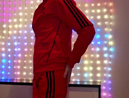 Red Adidas Tracksuit