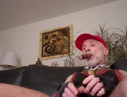Cigardad on His Couch