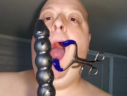 Mouth Spreader Deepthroat 3 Huge King Cock Dildo