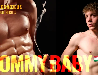 Blond Hungarian Muscular Twink Got Edged Ending with Huge Cumshot