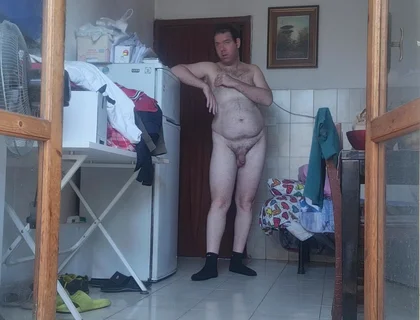 Naked Boy All Alone