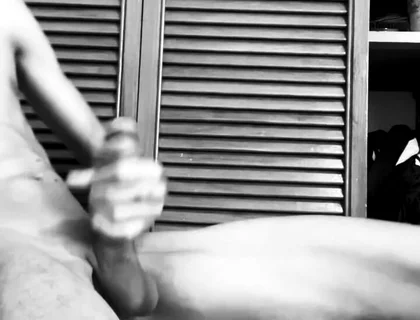 Monochrome BBC Stroking Session - Intense Handjob and Cum Black20one
