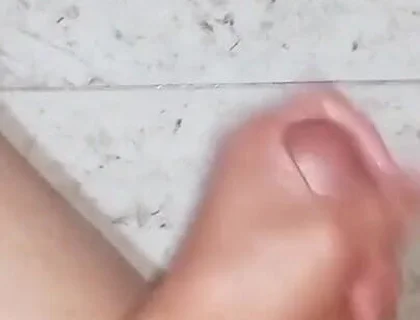 A Passionate POV Handjob with a Pleasurable Vibe in the Bathroom