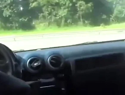 Jerking off in the Car