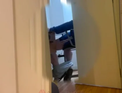 Caught My Straight Flatmate Jerking off to Porn