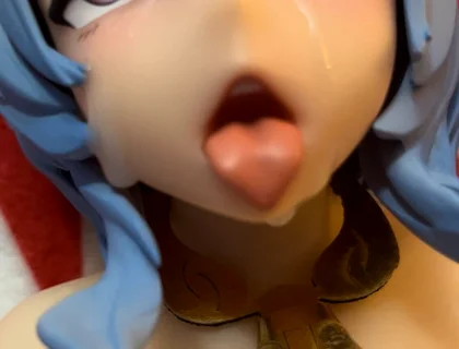 Cocogoat Fever - Ganyu Fucks for the 1st Time & Gets Hot Facial Cumshot! 65 Cm Mini Hentai Sex Doll Kemelias