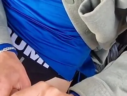 Hot Cruise Publicly Fucked a Young Student's Tight Femboy Hole in the Cold Autumn