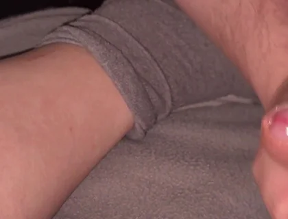 Jerking off @jerkbuddy 's Hot Little Dick Until He Cums