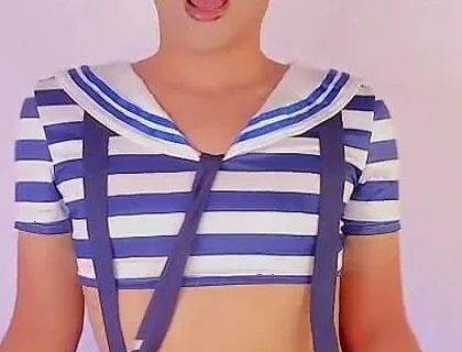 Cute Femboy, Dressed as a Whore, Asks for Someone to Take Care of Him