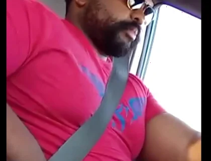 Stepdaddy Drives You While Massaging His Cock