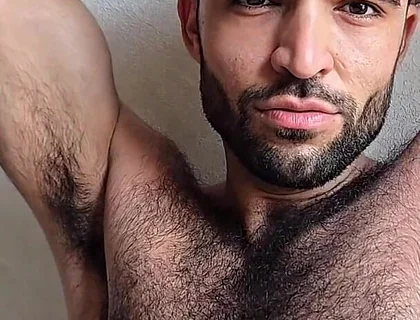 Naked Training, Sweaty Body, Hard Cock and a Very Messy Ending
