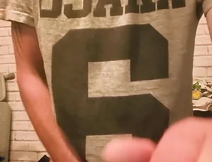 Big Dick Wanking and Smoking