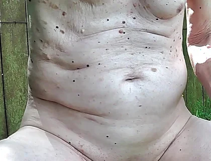 Close up Outdoor Anal and Sounding Cum