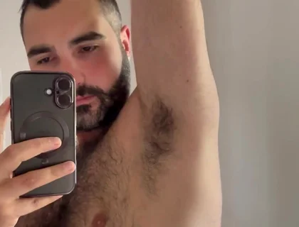 Giving a Sniff to My Hairy Pits After the Gym