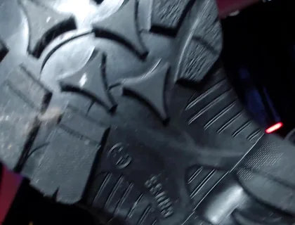 Alpha in Leather, Foot and Spit Domination