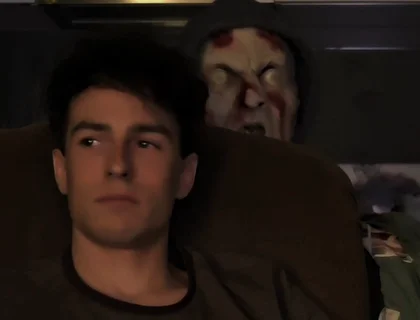Twink Is Surprised by a Perverted Masked Man on Halloween