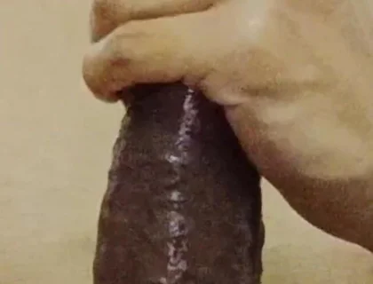 Close up Zoom All Viens Tied Hard Cock and Balls