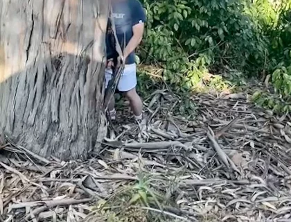 Amateur Straight Boy Caught Peeing Outdoors