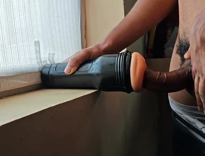 Boy Fuck the Sex Toy After Running