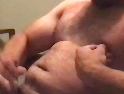 Squirting Cum on Myself