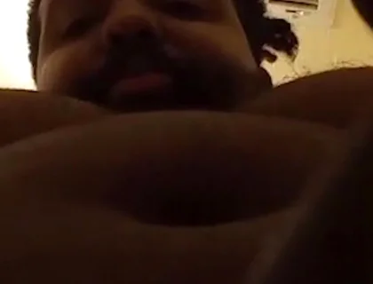 POV Facial Cumshot From Black Bear Stepdaddy