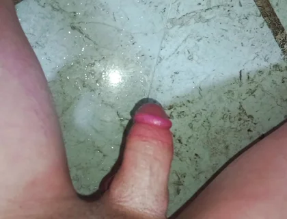 In the Bathroom, Manual Masturbation with Nerve-wracking Moans, Too Bad I Didn't Satisfy