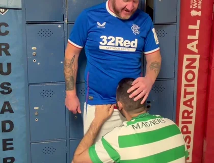 Heated Rivalry Between Football Players