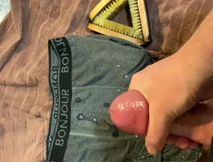 Cumming on Underwear
