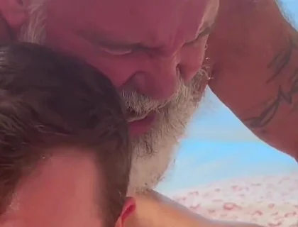 Hairy Bear Stepdaddy Breeds His Cub, Part 2