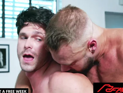 Takes Brogans Pierced Cock Raw Then Fills His Ass - Devin Franco