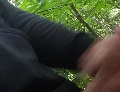 Cumshot at the Bus Stop