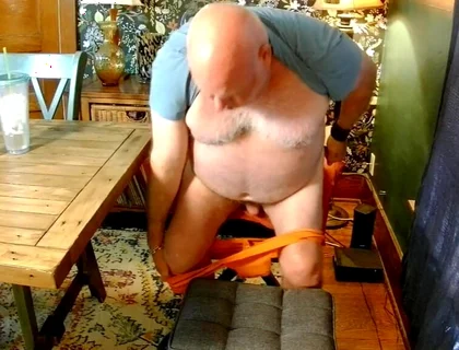 Quick Jerk in Orange Jock