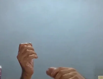 Guy with Big Cock Masturbates